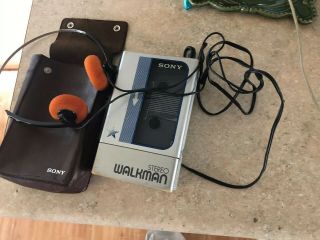 Vintage Sony Wm - 8 Walkman Cassette Player 100 Vintage Headphones Case