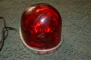 Vintage Federal Sign & Signal Fire Ball Fb - 1 12 Volt Series Red