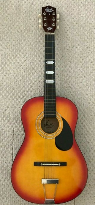 Vintage Stella Harmony Steel Reinforced Neck 6 String Acoustic Guitar St36