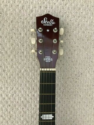 Vintage Stella Harmony Steel Reinforced Neck 6 String Acoustic Guitar ST36 2