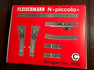 Fleischmann Rangier - Set 9190 N Scale C Track - Collectors Vintage