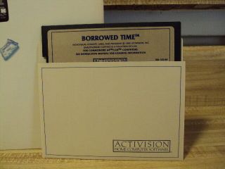 BORROWED TIME - Vintage Commodore 64 Floppy Disc Game - 1985 2