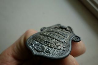 Vintage Deputy Sheriff Police Chatham County Georgia Shield badge obsolete 6