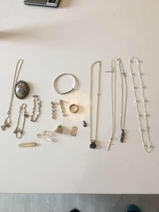 Silver Jewellery Joblot 100grams Vintage/antique Resell Not Scrap