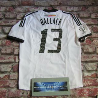 Germany World Cup 2002 Home Large Mens Football Shirt Ballack Jersey Vintage