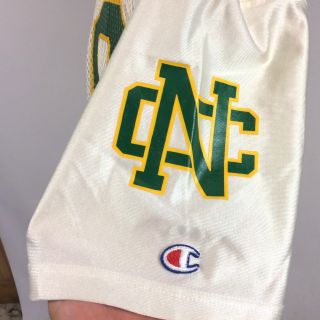 Vintage Champion Game Football Jersey Nc Green Yellow High School College