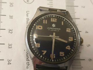 Vintage Gents Junghans 17 Jewels Wind - Up Watch Made In Germany