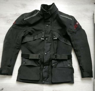 Vintage Knox Motorcycle Motorbike Jacket Cordura Schoeller With Protection Large