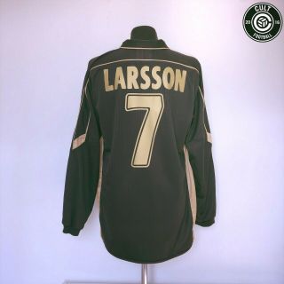 Larsson 7 Celtic Vintage Umbro Away Football Shirt Jersey 2003/04 (xl) Sweden