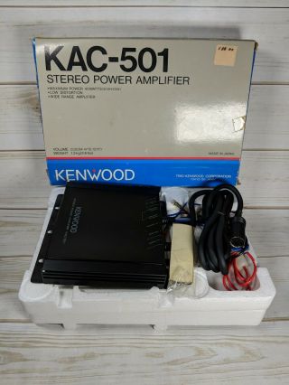Vintage Kenwood Kac - 501 Stereo Power Amplifier Read Details