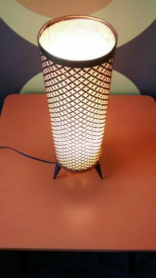 Vintage Atomic Rocket Lamp Copper 60s/70s Retro Mid Century Modern Table Lamp