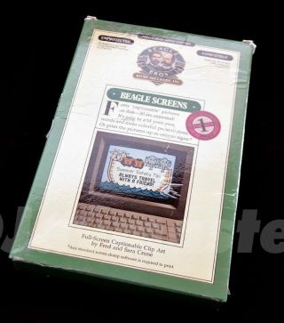 Rare Vintage 1984 Apple Ii Beagle Bros Beagle Screens Software