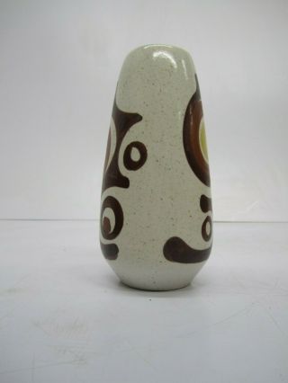 Vintage Lapid Israel Modernist Art Ceramic Vase Evil Eye Conical Shape 8 