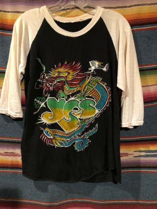 Vintage 70’s Yes Ragland Jersey Concert T - Shirt Size Med?