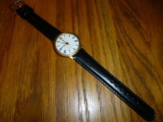 Vintage Men ' s Timex Gold Plated Marlin Watch 1976 Mechanical HandWind 2