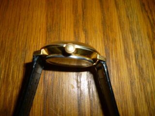 Vintage Men ' s Timex Gold Plated Marlin Watch 1976 Mechanical HandWind 4