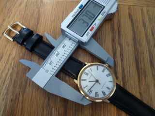 Vintage Men ' s Timex Gold Plated Marlin Watch 1976 Mechanical HandWind 6