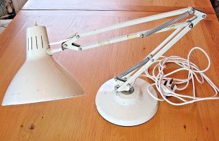 Old Vintage Office Workshop Or Home Use 1001 Angle Poise Lamp Made In Norway