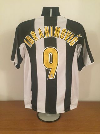 Juventus Home Shirt 2004/05 Ibrahimovic 9 Medium Vintage Rare