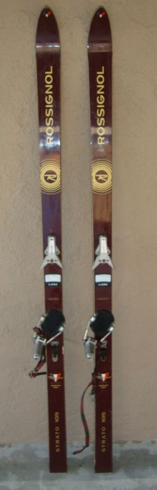 Vintage Rossignol Strato 105 Skis 175cm With N17 Bidings