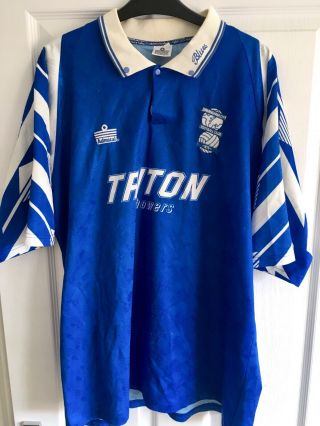Birmingham City Football Shirt 1993/94 Home Size Adults Extra Large Vintage
