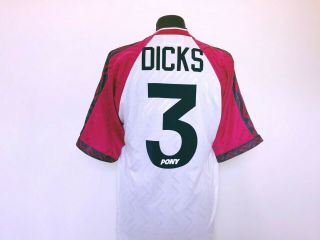 DICKS 3 West Ham United Pony Vintage Third 3rd Football Shirt (M) 1994/96 6