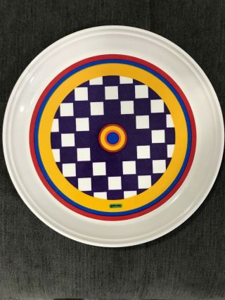 Vintage Op Art Peter Max Opticon 10 1/8” Iroquois Dinner Plate 1967 - 70 Rare