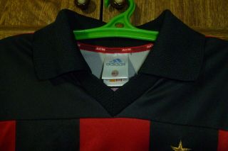 AC Milan Adidas Vintage Football Shirt Home 2000/2001/2002 Soccer Jersey Size M 4
