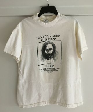 Rare Vintage 1990 Twin Peaks Have You Seen This Man? “bob” T - Shirt Sz L