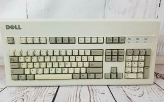 Vintage Dell At101w Clicky Mechanical Keyboard Gyum90sk