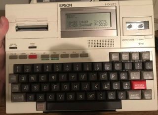 Vintage Epson Hx20 Personal Computer Printer Micro Cassette Drive Cartridge Case