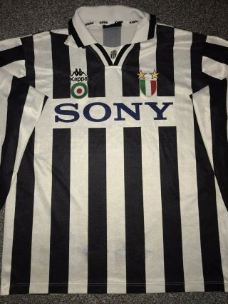 Juventus Home Shirt 1996/97 Long Sleeved X - Large Rare And Vintage