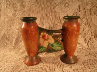 Vintage Roseville Jonquil Double Vase - 1931