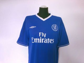 Frank LAMPARD 8 Chelsea Vintage Umbro Football Shirt Jersey (XL) 2003/05 3