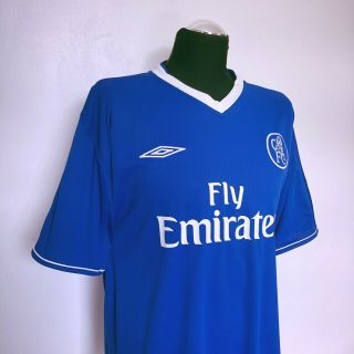 Frank LAMPARD 8 Chelsea Vintage Umbro Football Shirt Jersey (XL) 2003/05 5