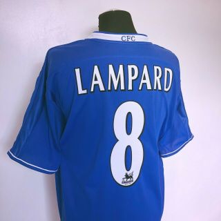 Frank LAMPARD 8 Chelsea Vintage Umbro Football Shirt Jersey (XL) 2003/05 8