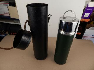 Vintage 1917 Ww1 Campaign Thermos Jug With Carrying Case Lf&c Universal