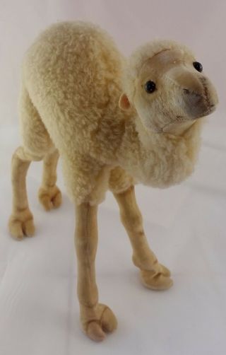 Vintage Steiff Wool Camel 11 " - Us Zone Germany 1940s Stuffed Dromedary 1528