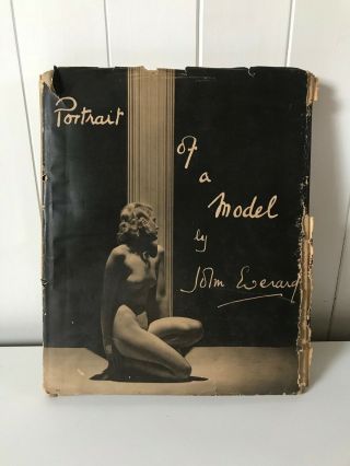 Portrait Of A Model John Everard 1939 Nude Vintage Photo Book