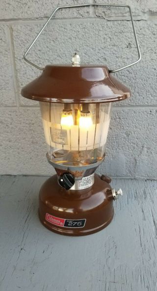 Coleman 275 Lantern 1977 With Hard Carry Case And Fuel Filter