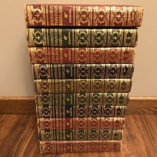 10 Vtg Journeys Through Bookland 1922 Charles Sylvester Complete Set Vol Books