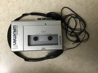 Vintage Sony Walkman Wm - F1 Fm Radio Cassette Player With Headphone