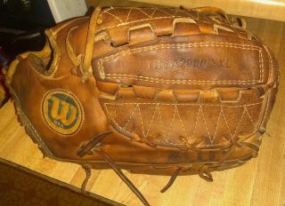 Rare Vintage Wilson A2000 Xl Made In The Usa 11.  75” Rht Baseball Glove