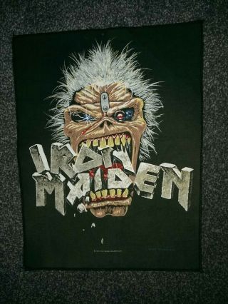 Rare Vintage 1990 Iron Maiden Backpatch