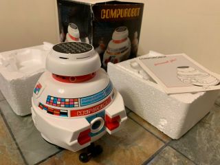 Vintage 1980s Compurobot I Programmable Toy Robot - Complete