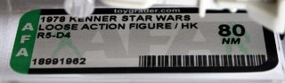 1978 Kenner Vintage Star Wars Loose R5 - D4 AFA 80 // NM 18991962 2