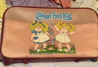 Vintage 1983 Cabbage Patch Kids Suitcase And Clothes 6