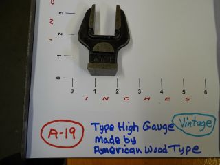 Letterpress - Type High Gauge (Vintage - Made by American Wood Type) 3