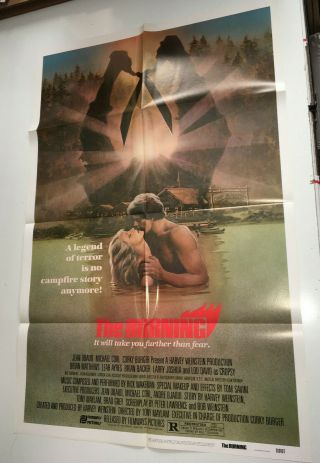 The Burning Vintage Movie Poster 1981 Slasher Horror Gore Summer Camp Tom Savini