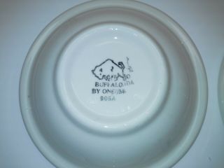 Vintage 4 Buffalo China 905A US Navy desert Bowls W/anchor 4